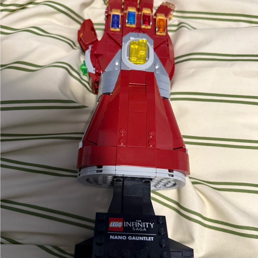 LEGO Infinity Saga Nano Gauntlet - Vibrant Red with Colorful Gems